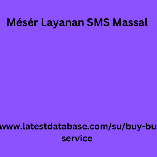 Mésér Layanan SMS Massal